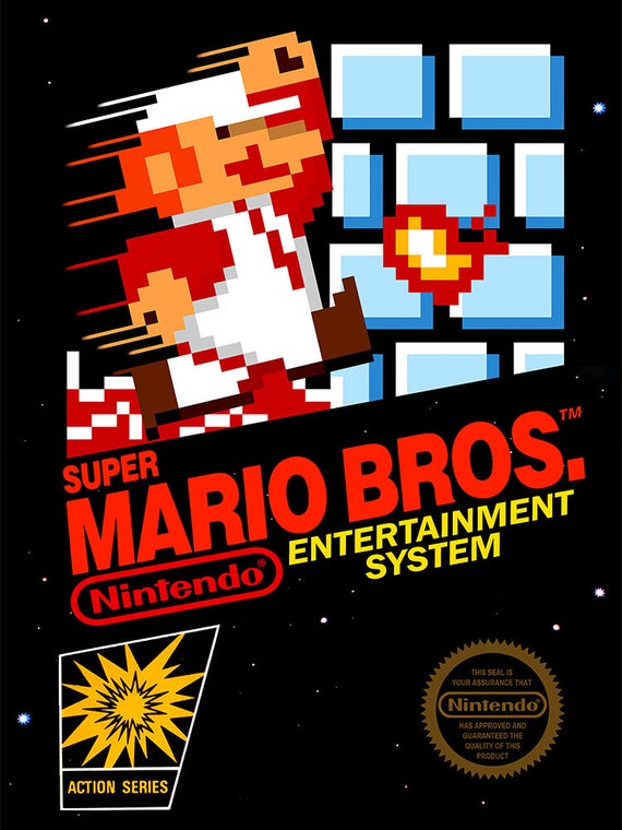 Super Mario Bros NES cover